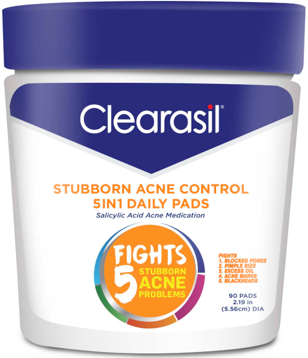 CLEARASIL® Stubborn Acne Control 5 In 1 Pads